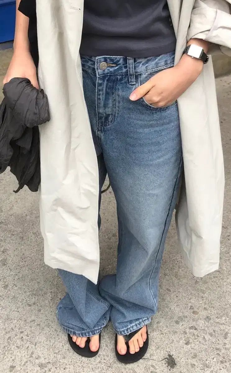 민유 프렌치 워싱 데님