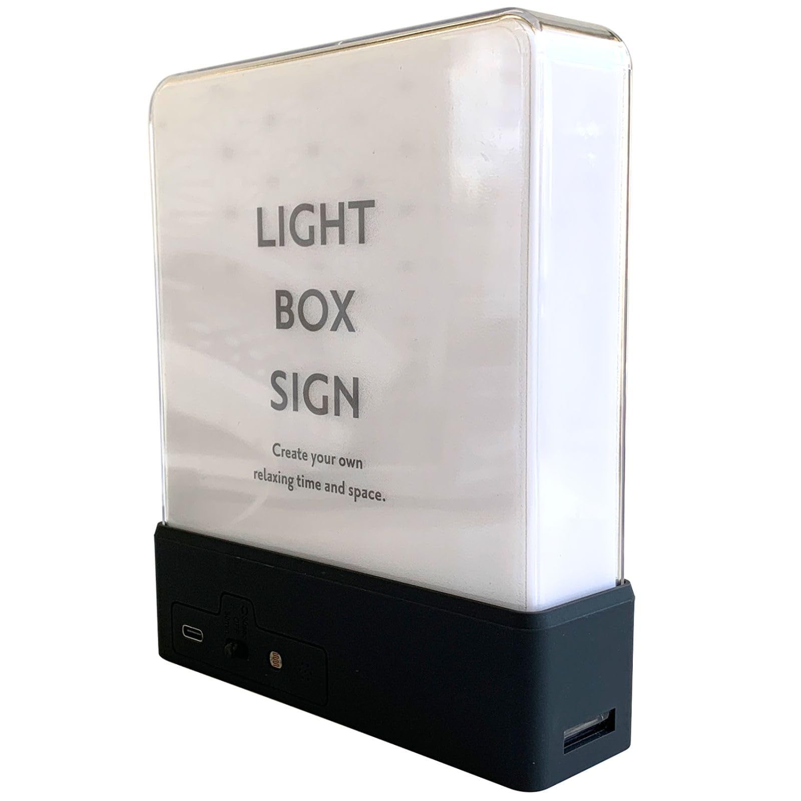 東洋ケース LIGHT BOX SIGN ライトボックスサイン サイズ 約W13.3 D4 H15.6cm LBS(ブラック) 国内発送
