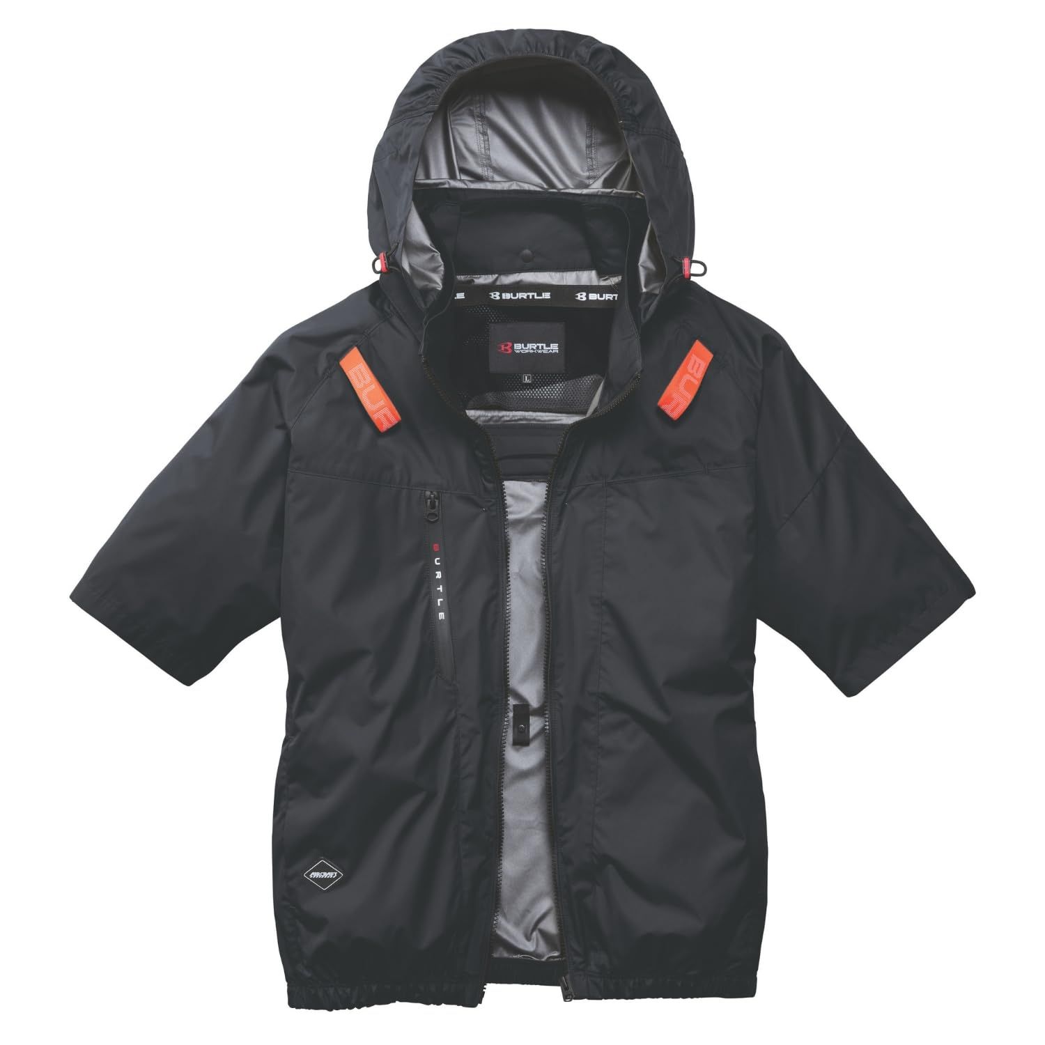 [プロデポ] バートル AC半袖ブルゾン AC2096 (服単品) サイドバックファン取付設計モデル AIRCRAFT エアークラフト 春夏 撥水 防汚 作業着 作業服 (JP, アルファベット, XL, 53:ストームグレ [53:ストームグレー] [XL]
