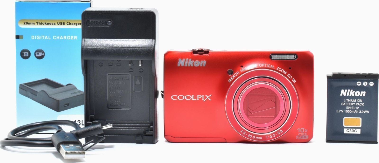 B24[7314A]8 ニコン Nikon COOLPIX S6300 レッド