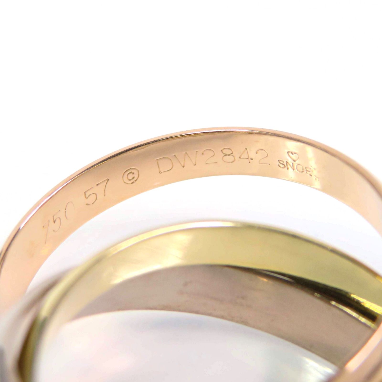 Cartier カルティエ 750 トリニティ リング #57 クラシックモデル