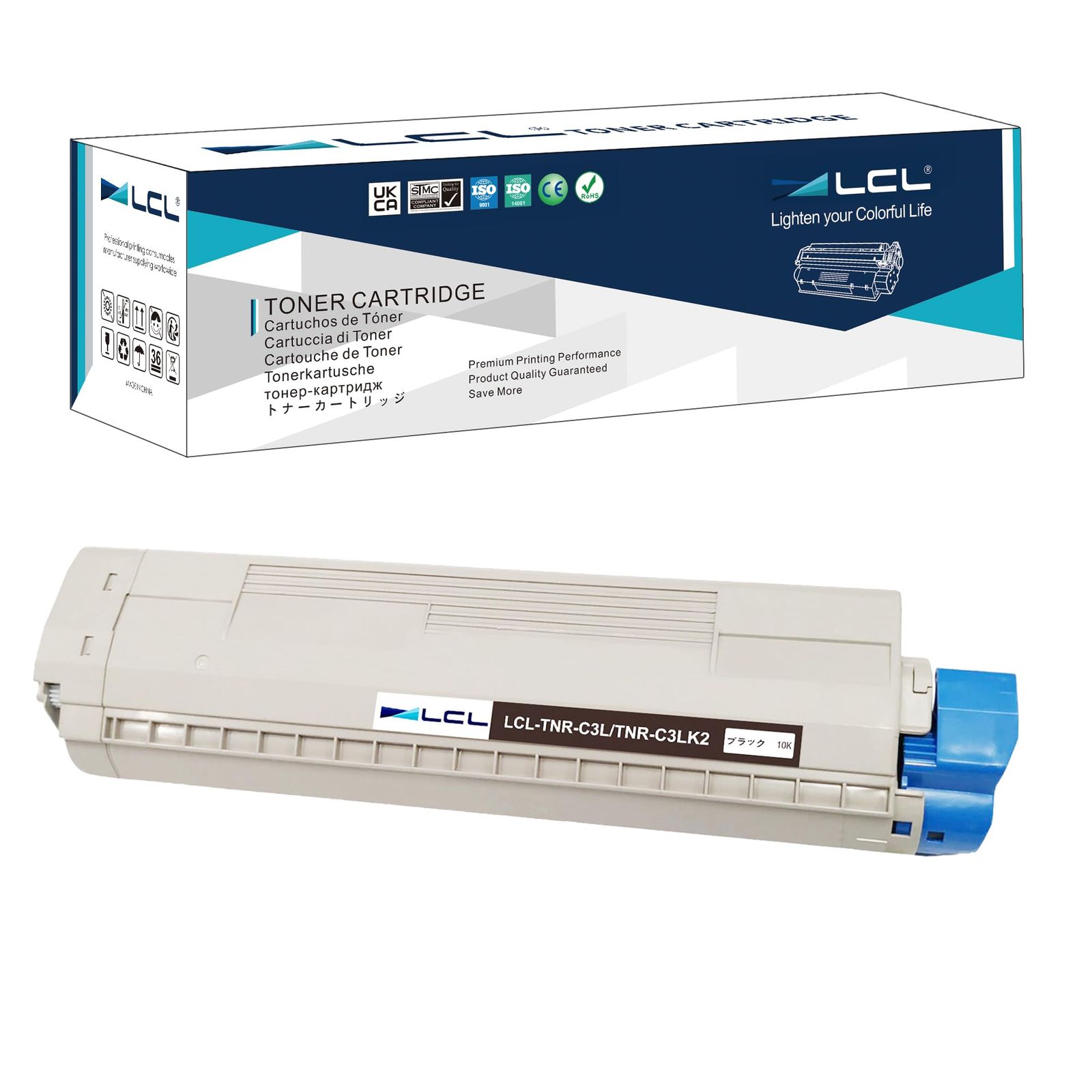 新品 LCL OKI用 TNR-C3L TNR-C3LK2 （1パック ブラック） 再生トナーカートリッジ 対応機種:OKI C811dn/C811dn-T/C841dn/C841dn-PI/ MC883dnwv/MC883dnw/MC863dnwv/MC86