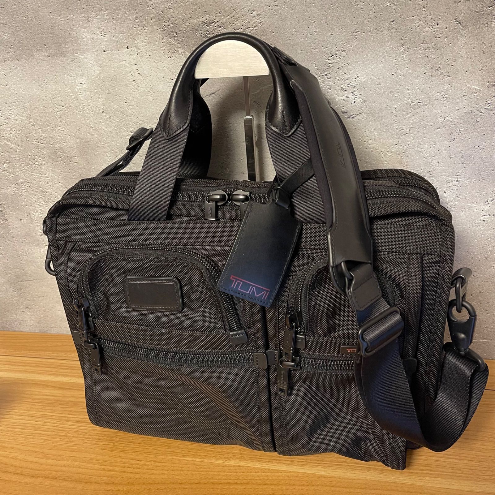 ✨美品 TUMI エクスパンダブル 2WAYブリーフケース ポーチ付き Green