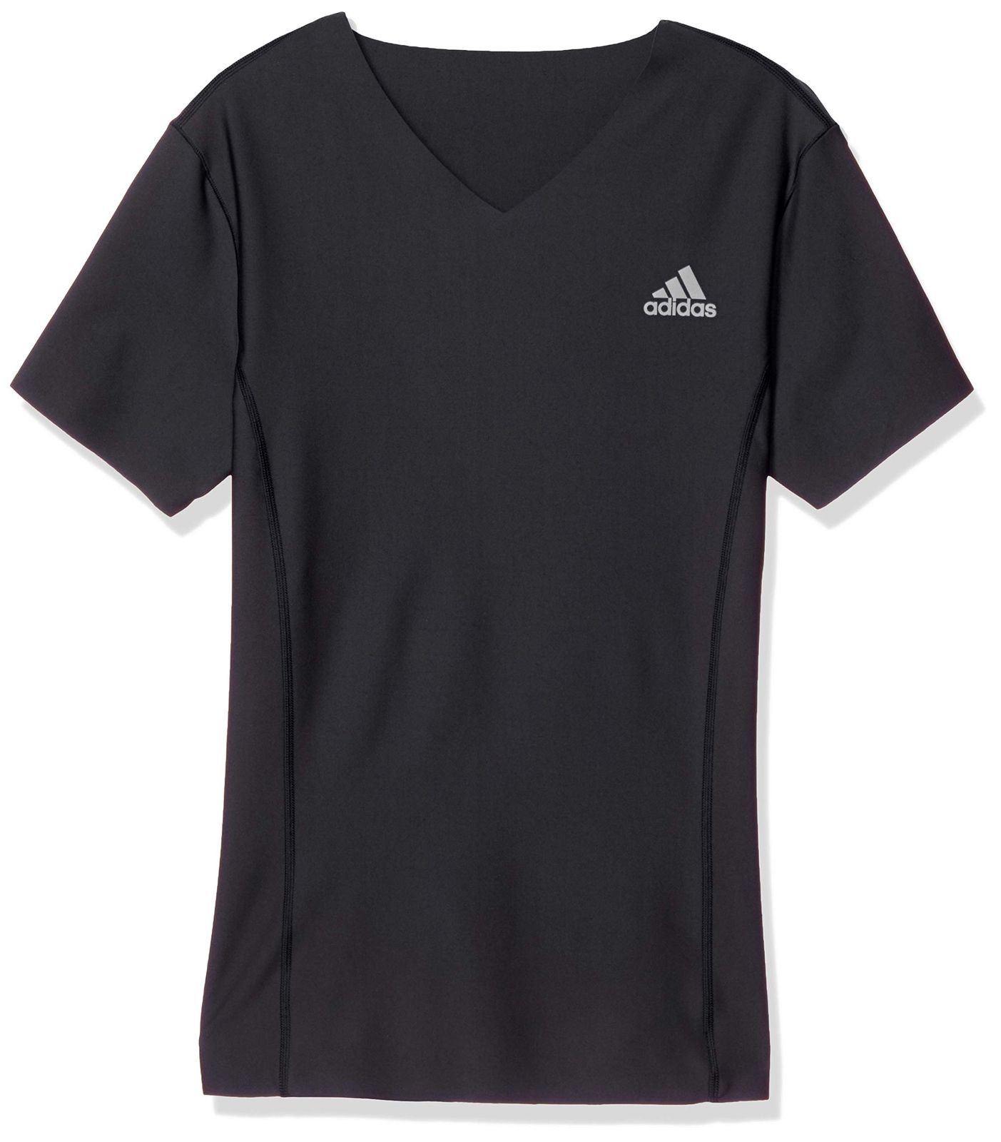 [アディダス] Tシャツ カットオフ ストレッチ Vネック メンズ ブラック LL [ブラック] [Free Size]