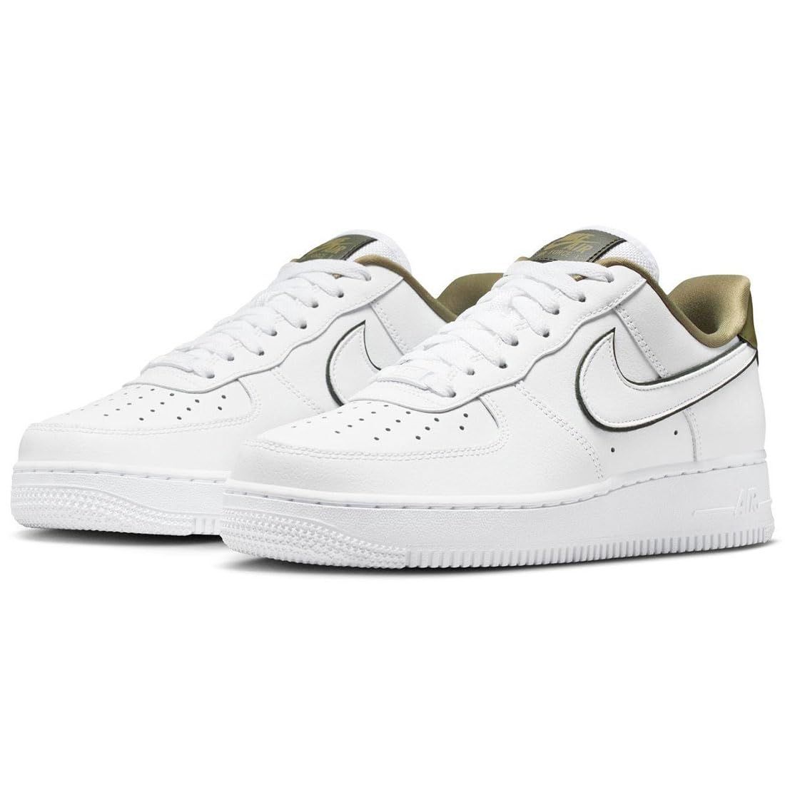 [ナイキ] エア フォース 1 '07 W AIR FORCE 1 '07 ホワイト/カーキ IO4226-100 24.0cm [24.0 cm]