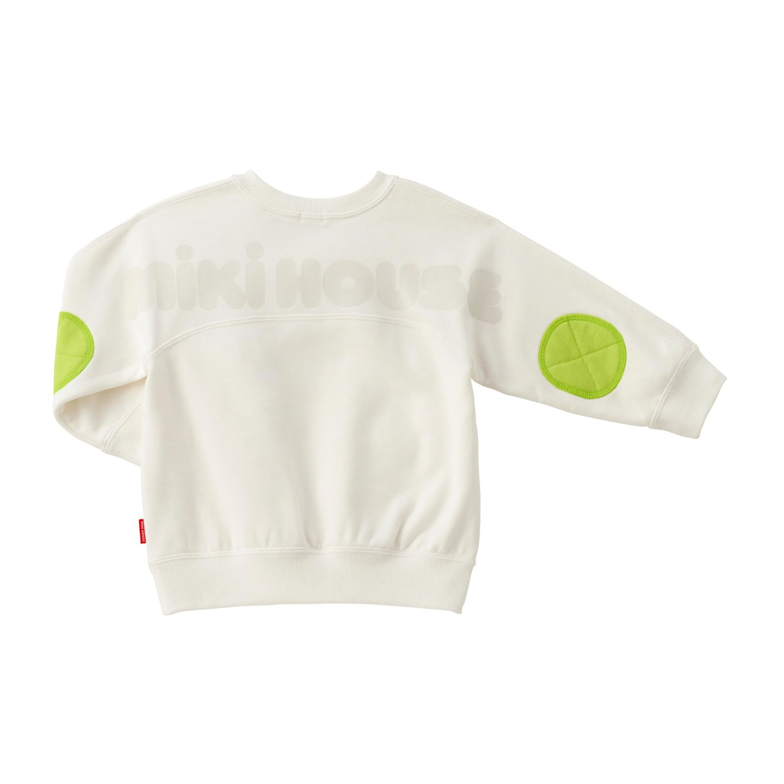新品 [ミキハウス] WEB限定 バックロゴトレーナー スウェット 長袖 ロゴ 無地 男の子 女の子 ベビー キッズ 子供服 通園 通学 10-5620-682 80cm 白