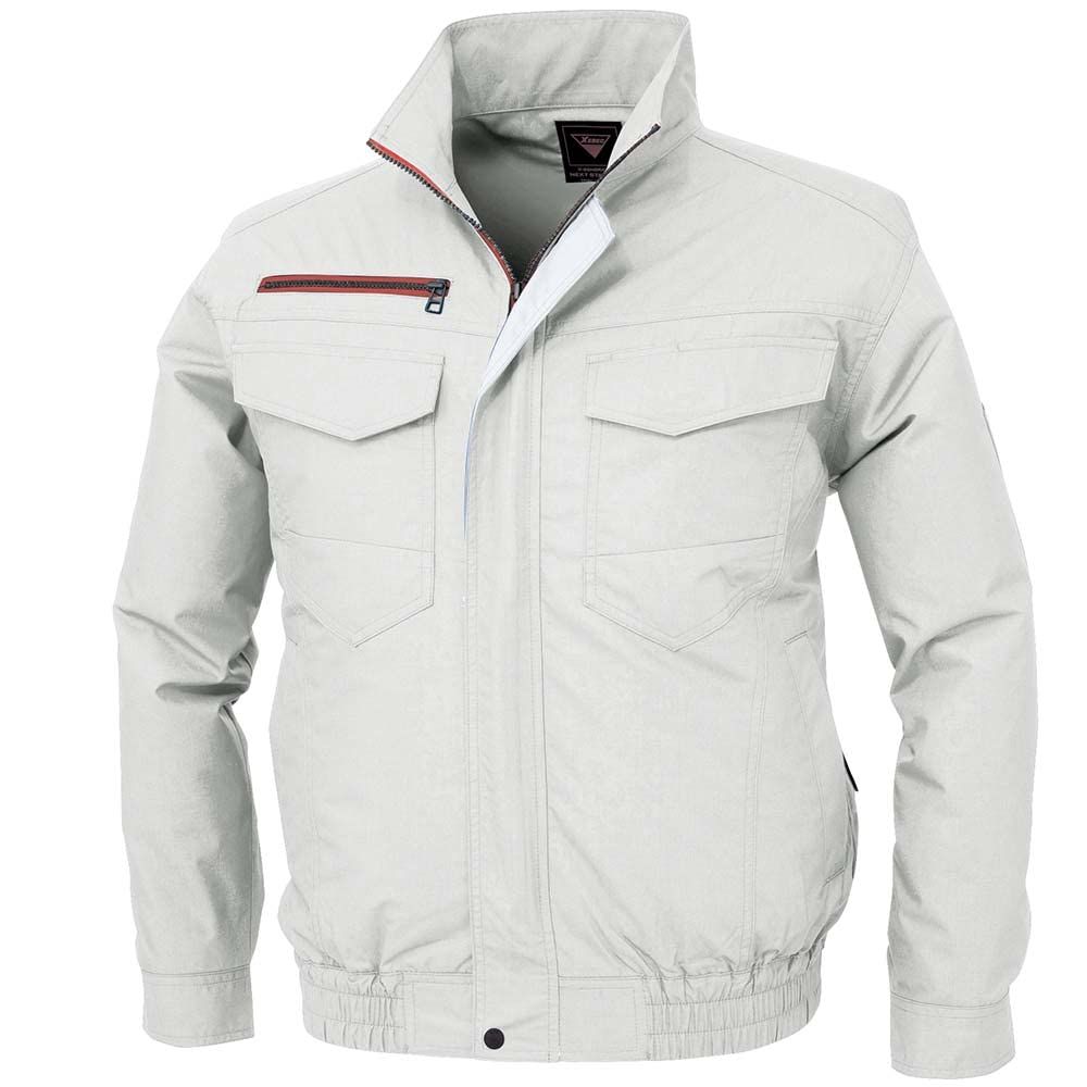 新品 空調服 長袖ブルゾン シルバーグレー 3L