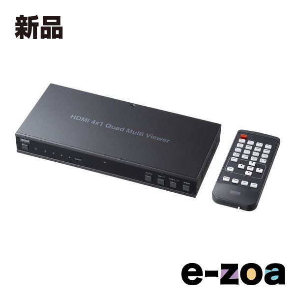 SANWA SUPPLY サンワサプライ 4入力1出力HDMI画面分割切替器 4K/60Hz対応 SW-PHD41MTV (2663650)