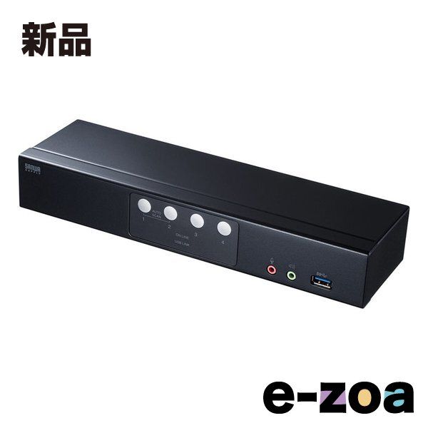 SANWA SUPPLY サンワサプライ DisplayPort対応パソコン自動切替器 4:1 SW-KVM4HDPU (2663645)