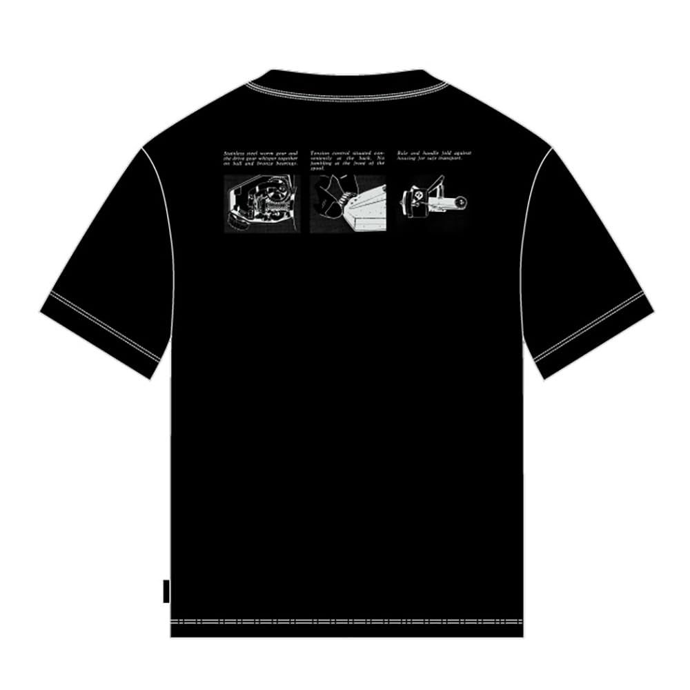 新品 アブガルシア(Abu Garcia) コラボデザイン バグオフ アブガルシア ショートスリーブTシャツ Cardinal 3 ブラック Lサイズ