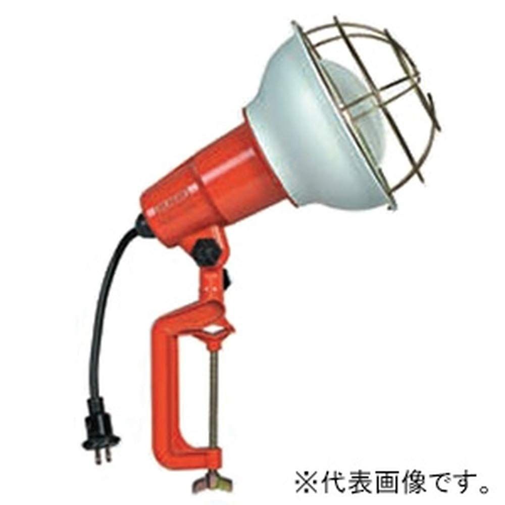 新品 ハタヤ (HATAYA) 日本製 照明 白熱灯 屋外用 (防雨型) 防水 300W型 全光束3500Lm コード5m 太さ0.75 接地付 サビに強い バイス取り付け 作業灯 ワークライト 業務用 工場用 建設現場 RE型作業灯 RE-305K