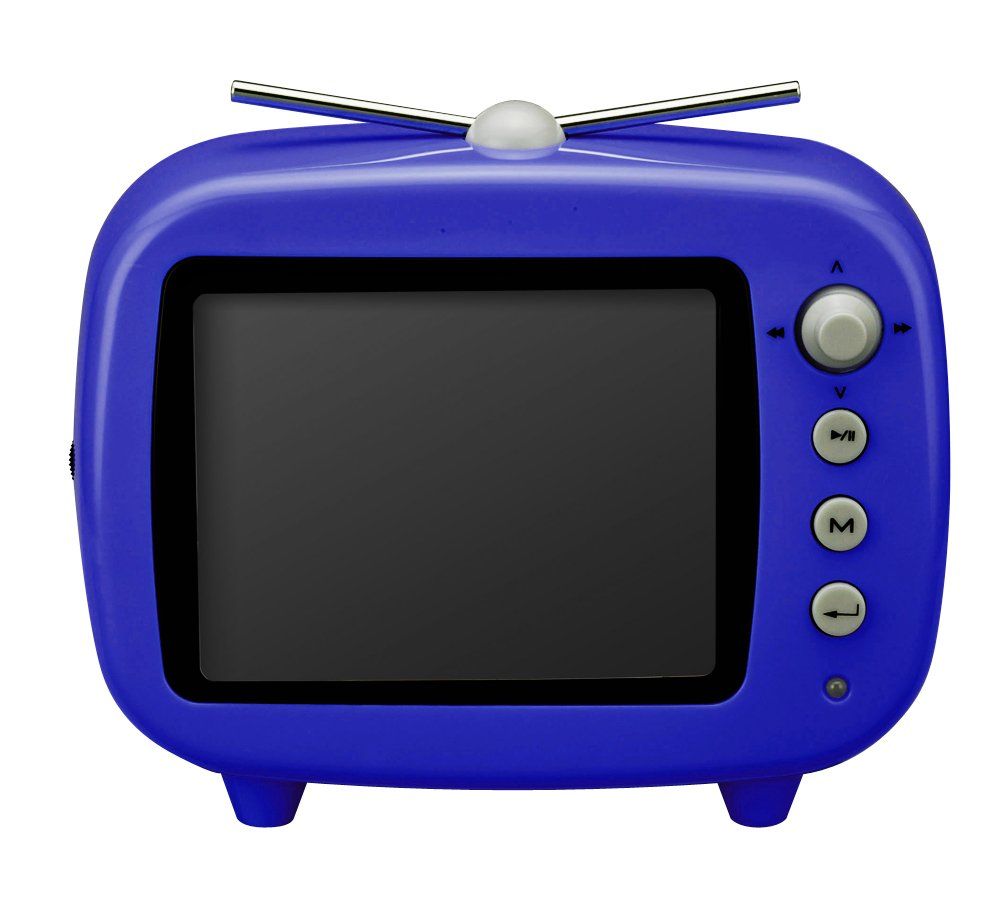 新品 GREEN HOUSE 3.5インチ テレビ型デジタルフォトフレーム ブルー GHV-DF35TVB