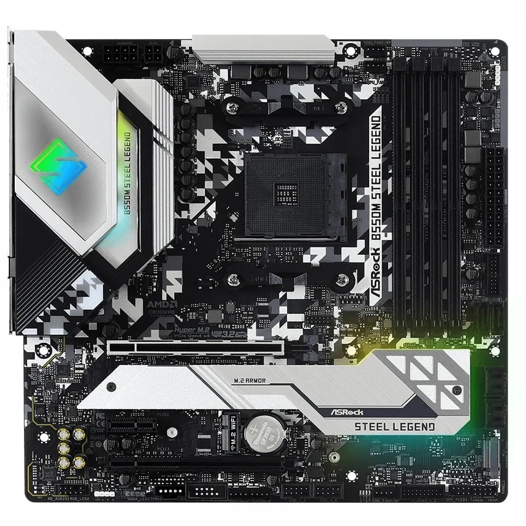 【中古】PCハード 【当店14日返金保証】 B550M Steel Legend (メーカー整備品)