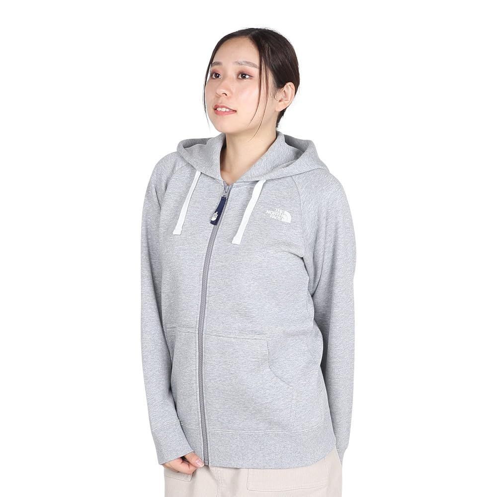THE NORTH FACE(ザノースフェイス) パーカー リアビューフルジップフーディ レディース オーガニックコットン 【SS24】ミックスグレー M [ミックスグレー] [M] [大人(レディース)]