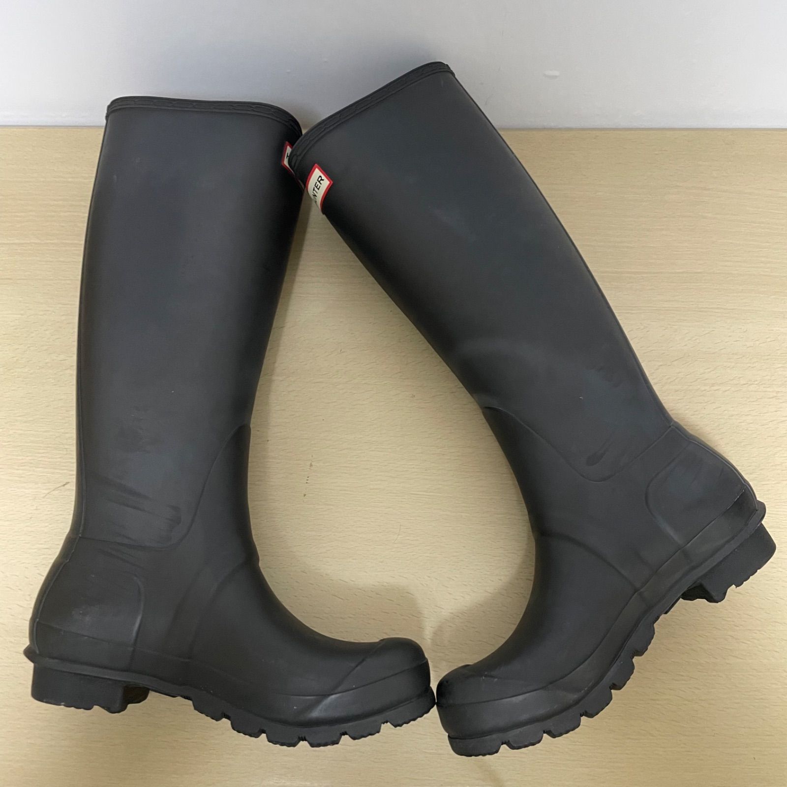 HUNTER ハンター オリジナル スリムジップ レインブーツ UK5 24cm 黒