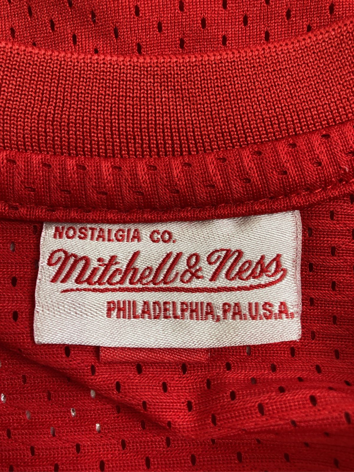 mitchell & ness ミッチェルアンドネス タンクトップ 44(L) レッド