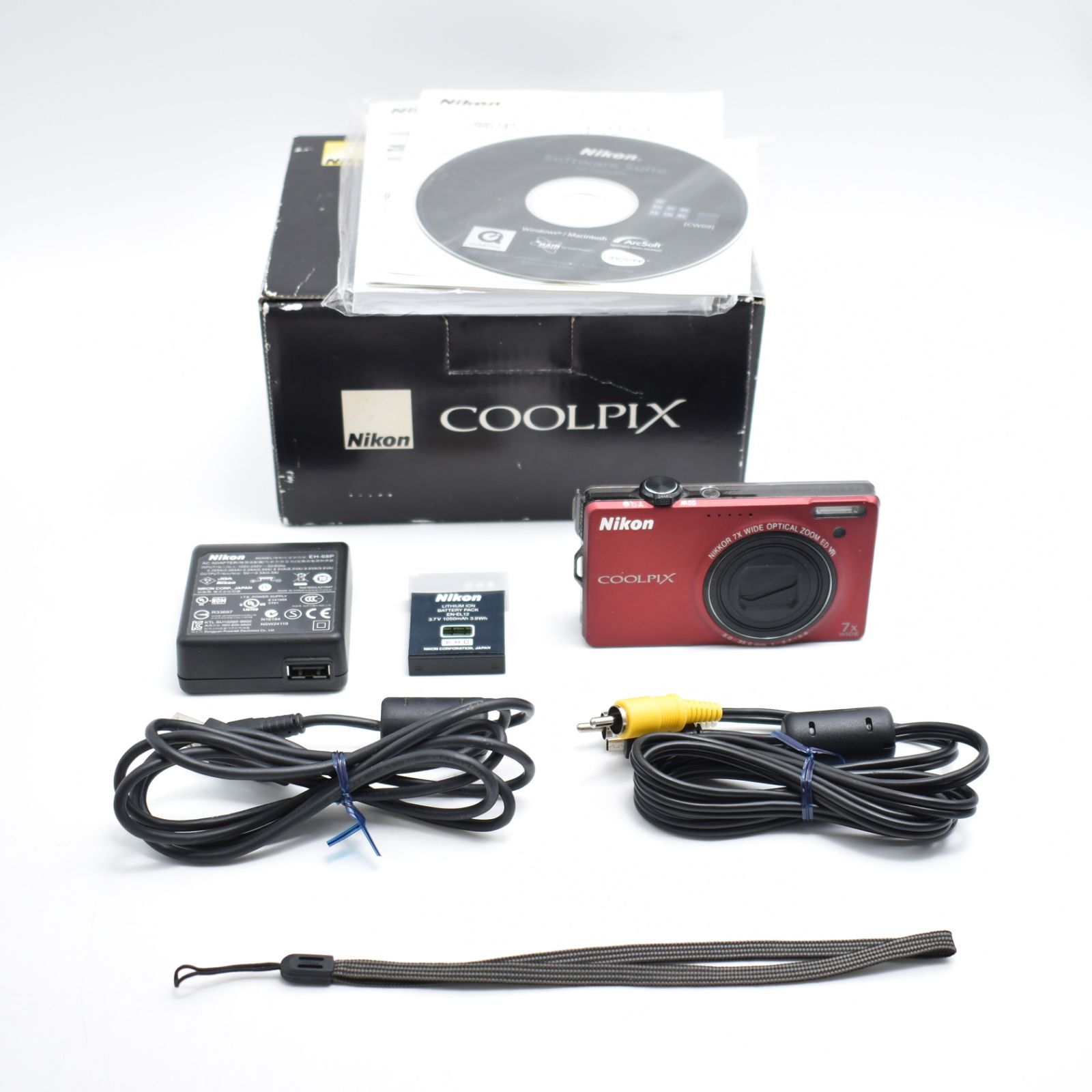 B#12199 Nikon デジタルカメラ COOLPIX (クールピクス) S6000 フラッシュレッド S6000RD