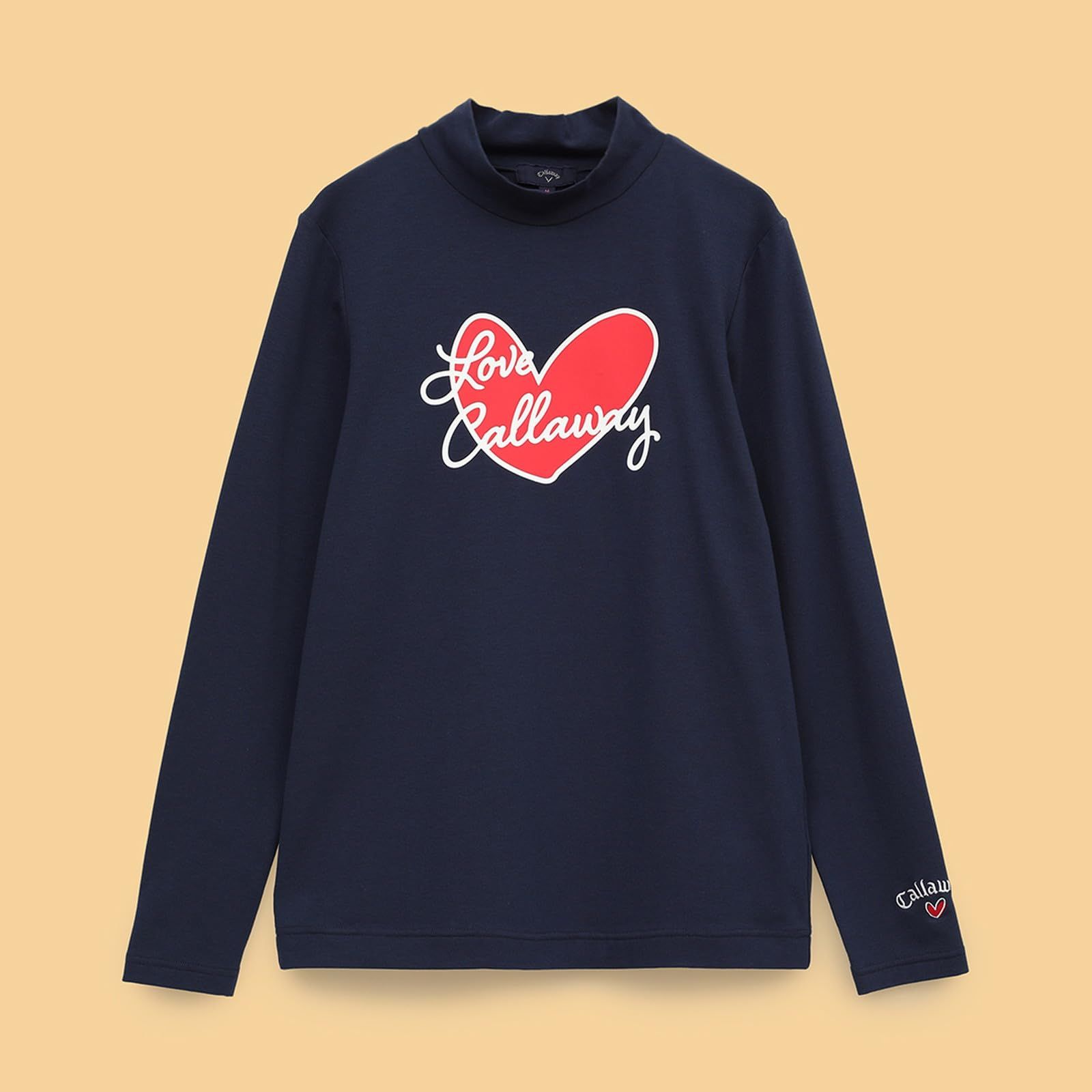 新品 [キャロウェイ] レディース 長袖 モックネックシャツ [LOVEシリーズ] / ゴルフ / C25133220 1120_ネイビー L