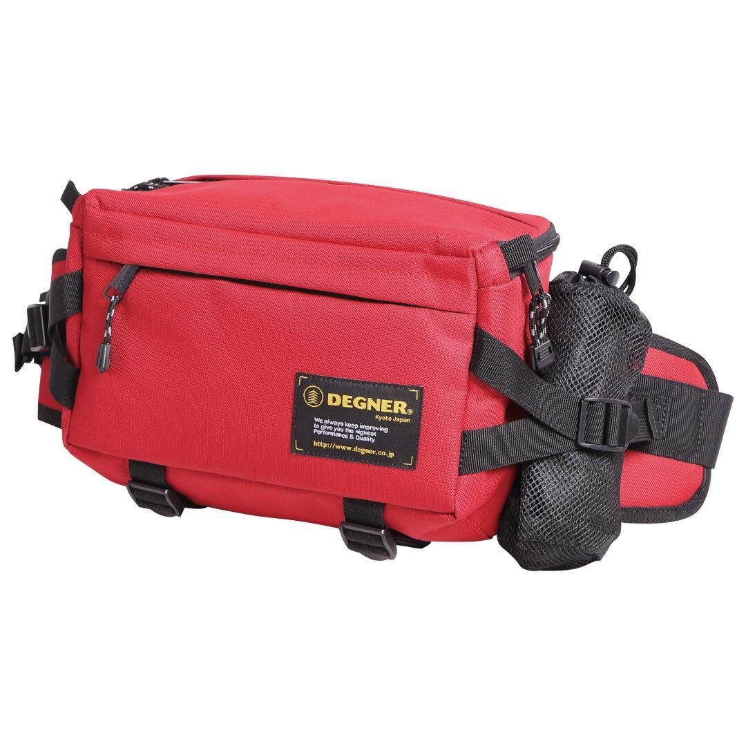 新品 デグナー(DEGNER) ヒップバッグ バイク用 オートバイ用 H20×W28×D15cm 5.5L レッド NB-179