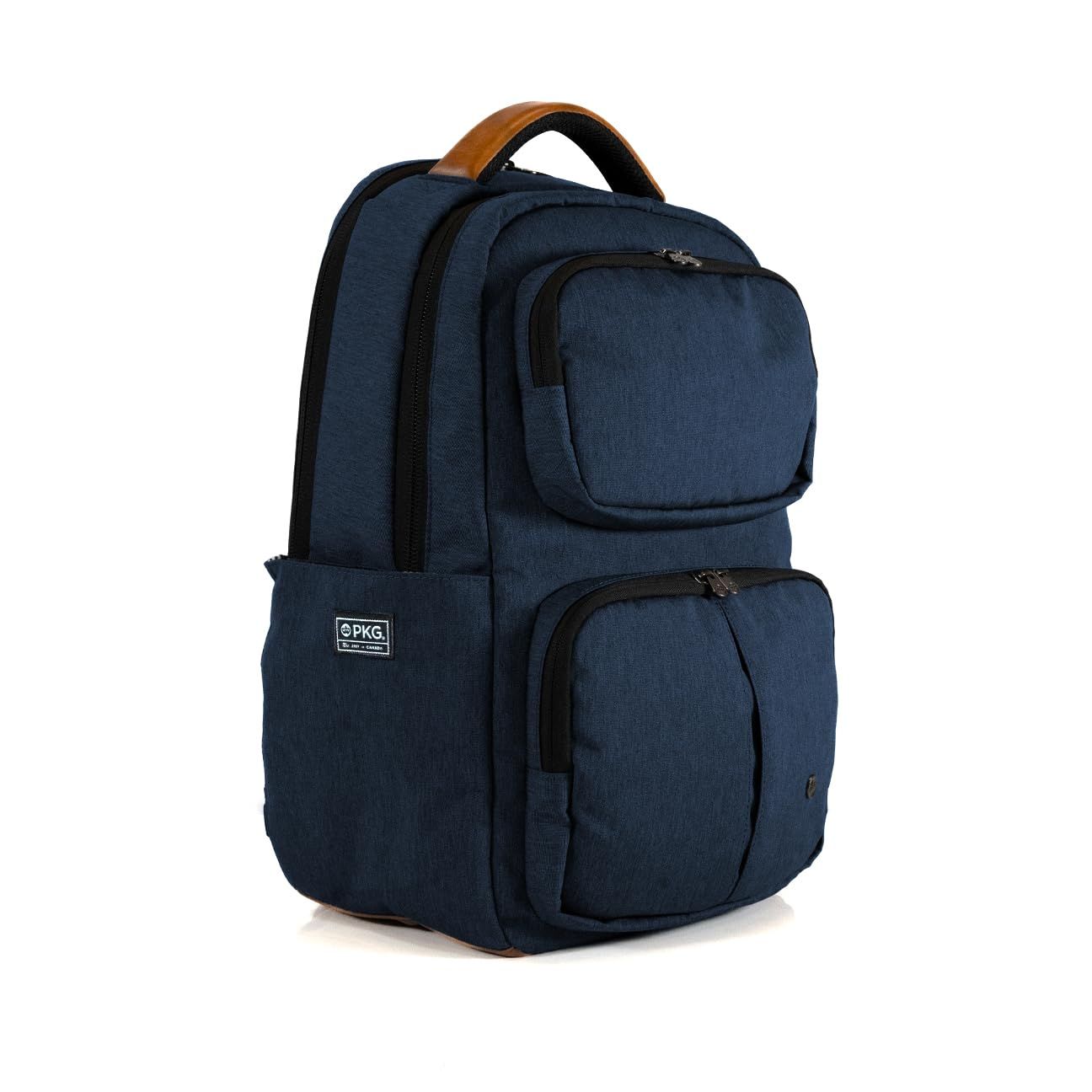新品 [PKG] ピーケージー 公式 AURORAⅡ オーロラ2 36L リュック バックパック ビジネス BAG バッグ 撥水 速乾 通勤 通学 (NAVY)
