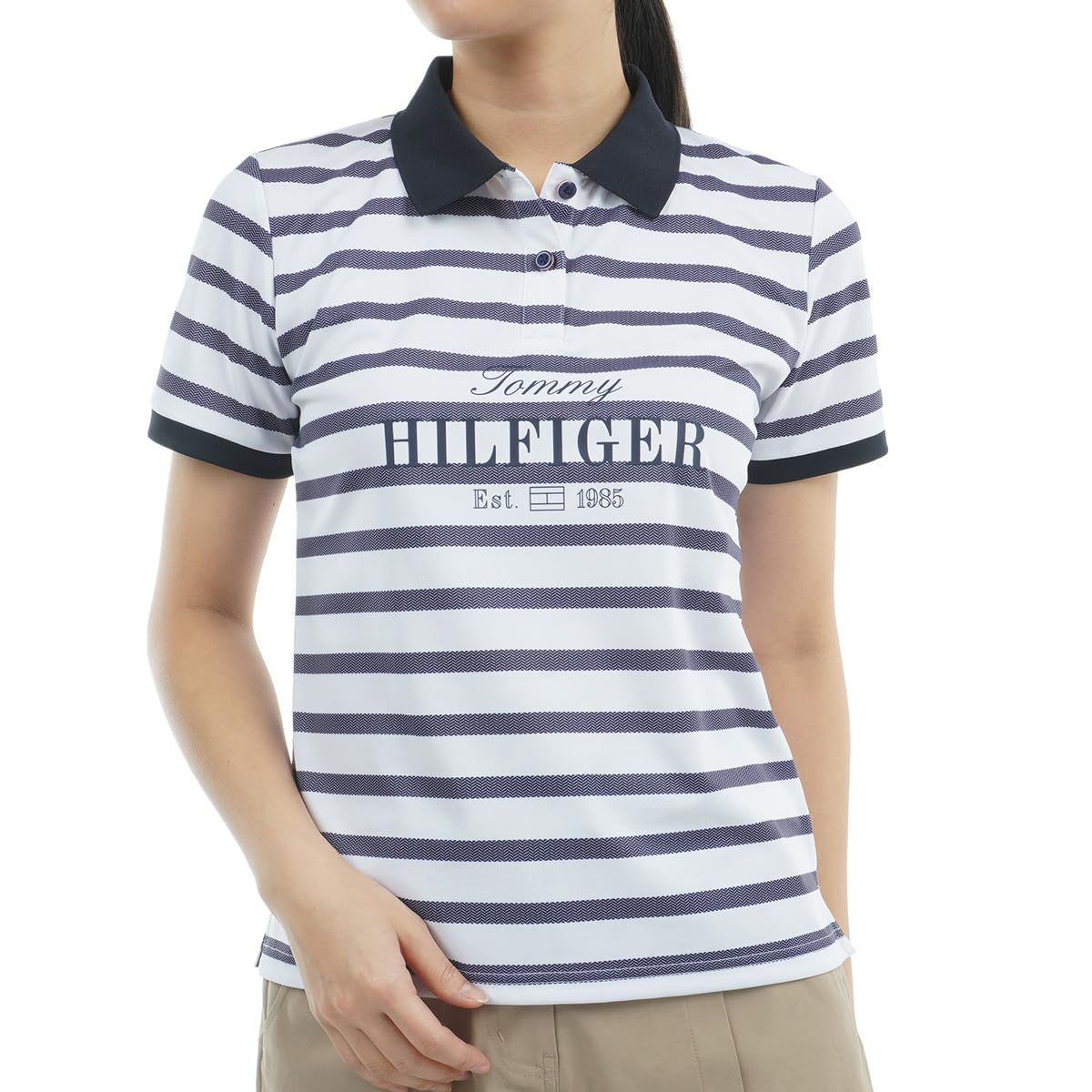 新品 TOMMY HILFIGER GOLF(トミーヒルフィガー ゴルフ) クラシックロゴ 半袖ポロシャツ THLA516