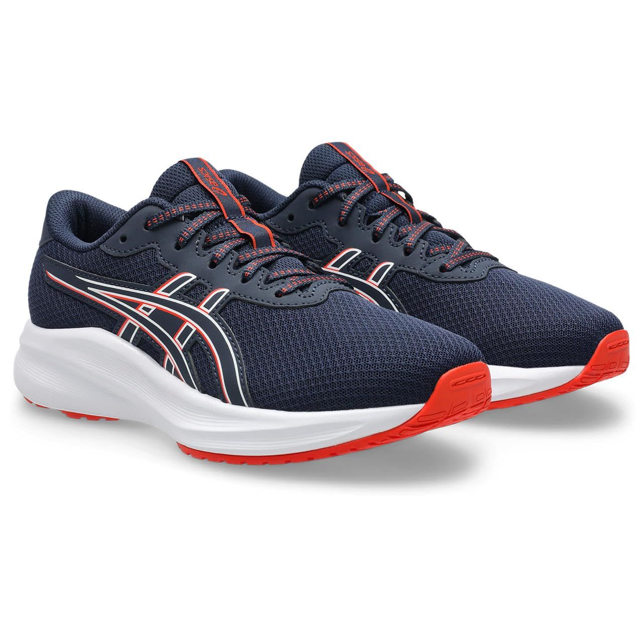 新品 [アシックス] ランニングシューズ GEL-EXCITE 11 GS 1014A374 ユニセックス子供 400(ミッドナイト/チェリー トマト) 24.0 cm 2E