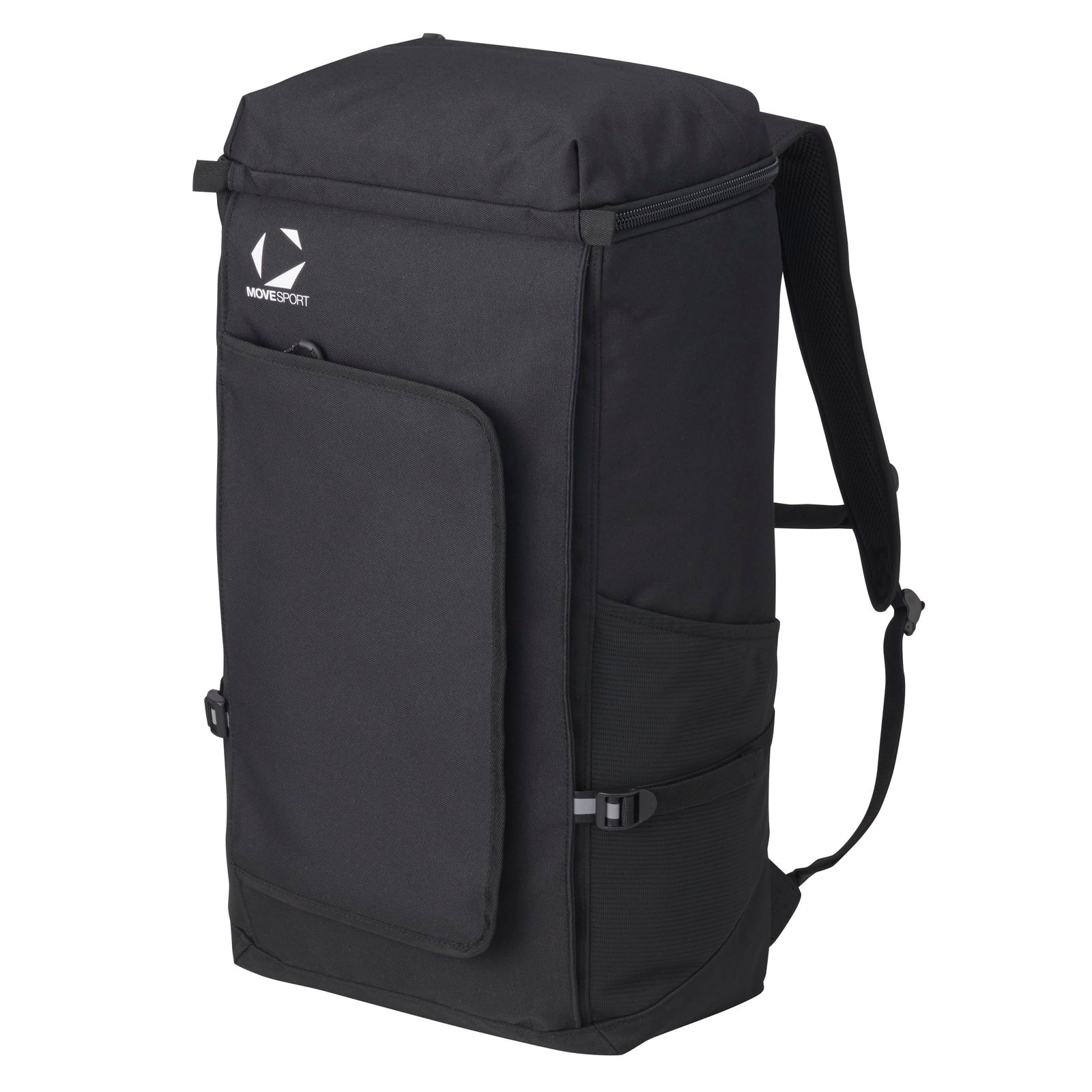 新品 スクエアバッグ 40L はっ水 PCポケット フィット感 収納力 ビジネス 通勤 通学 部活 ST5SBPT0U_BK00_F