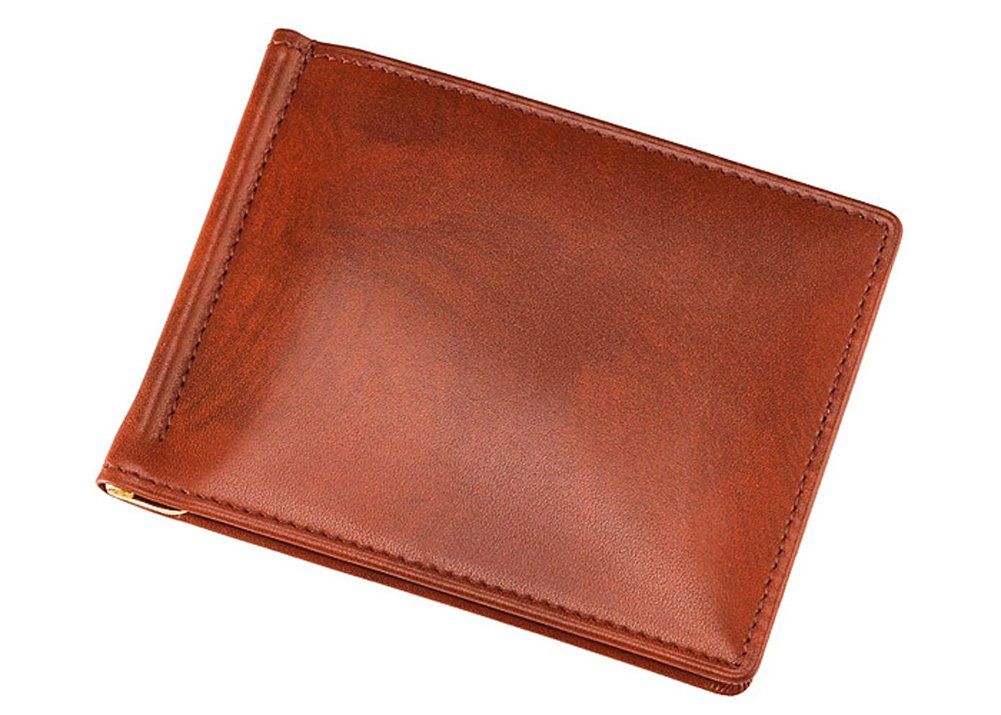 新品 [キプリス] シラサギレザー マネークリップ 札ばさみ 財布 薄い コンパクト スリム 革 レザー 父の日 メンズ ギフト プレゼント 誕生日 彼氏 チャ 8225(02)