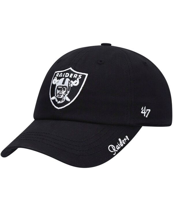 47 ブランド レディース アクセサリー 帽子 47 Brand Womens Black Las Vegas Raiders Miata Clean Uprimary Adjustable Hat Black ブラック