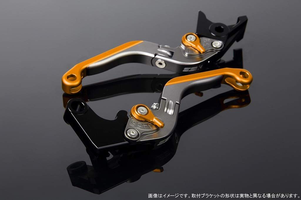 新品 SSK アジャストレバー 可倒延長式 レバー本体カラー:マットチタン アジャスターカラー:マットゴールド エクステンションカラー:マットゴールド GSX-R1000 2007-2008 LVGM049TM-GDGD