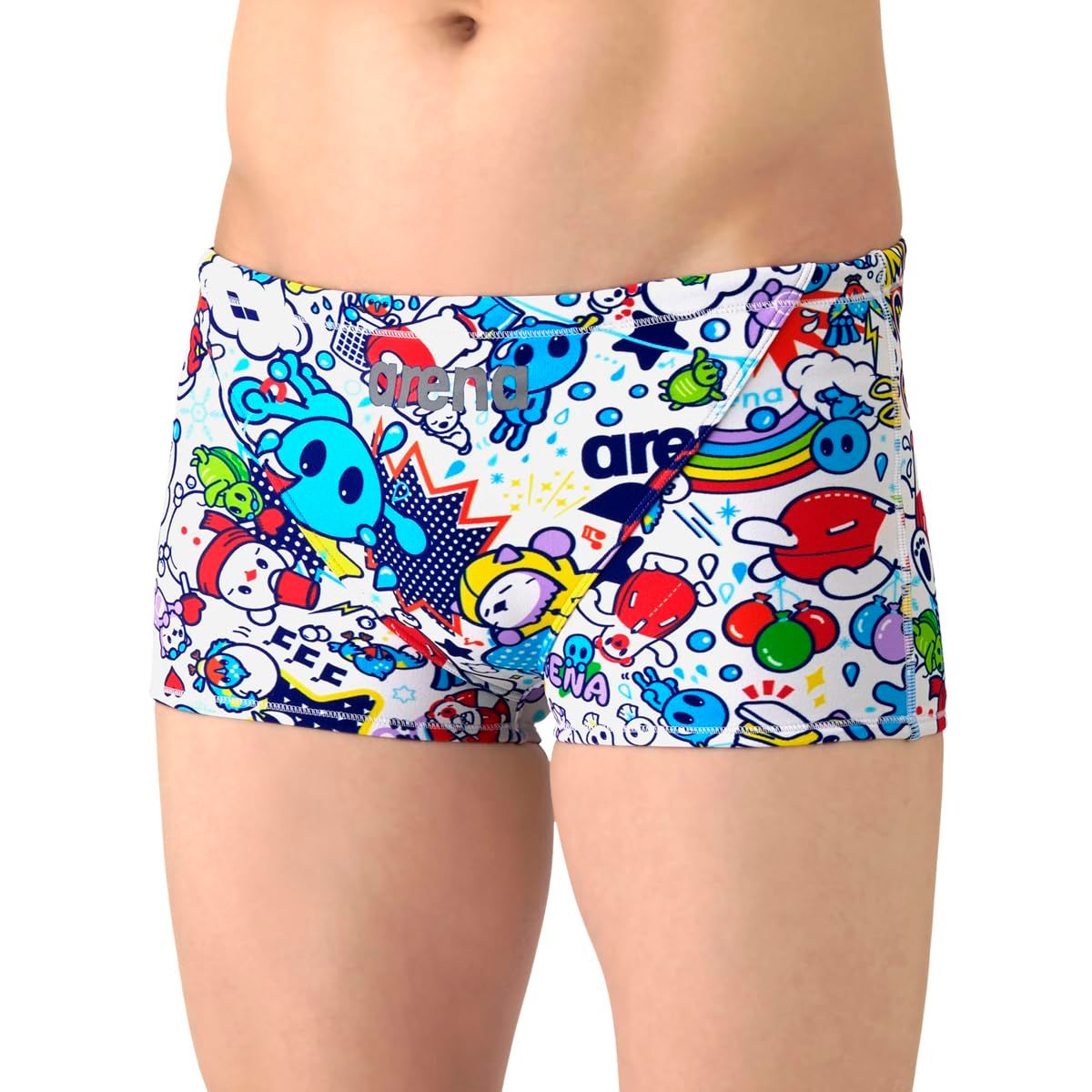 新品 arena(アリーナ) 競泳水着 トレーニング用 ボーイズ ジュニア 【TOUGHSUIT】 R130サイズ 水泳 スイミング 耐久性 練習用 トレーニング向け ショートレッグ AS6SWM27B