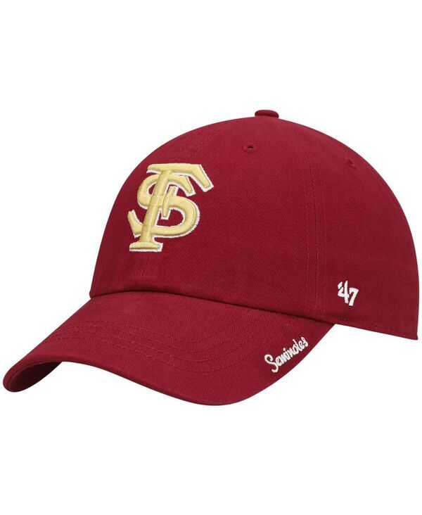 47 ブランド レディース アクセサリー 帽子 ロゴ 47 Brand Womens Garnet Florida State Seminoles Miata Clean Up Logo Adjustable Hat Garnet