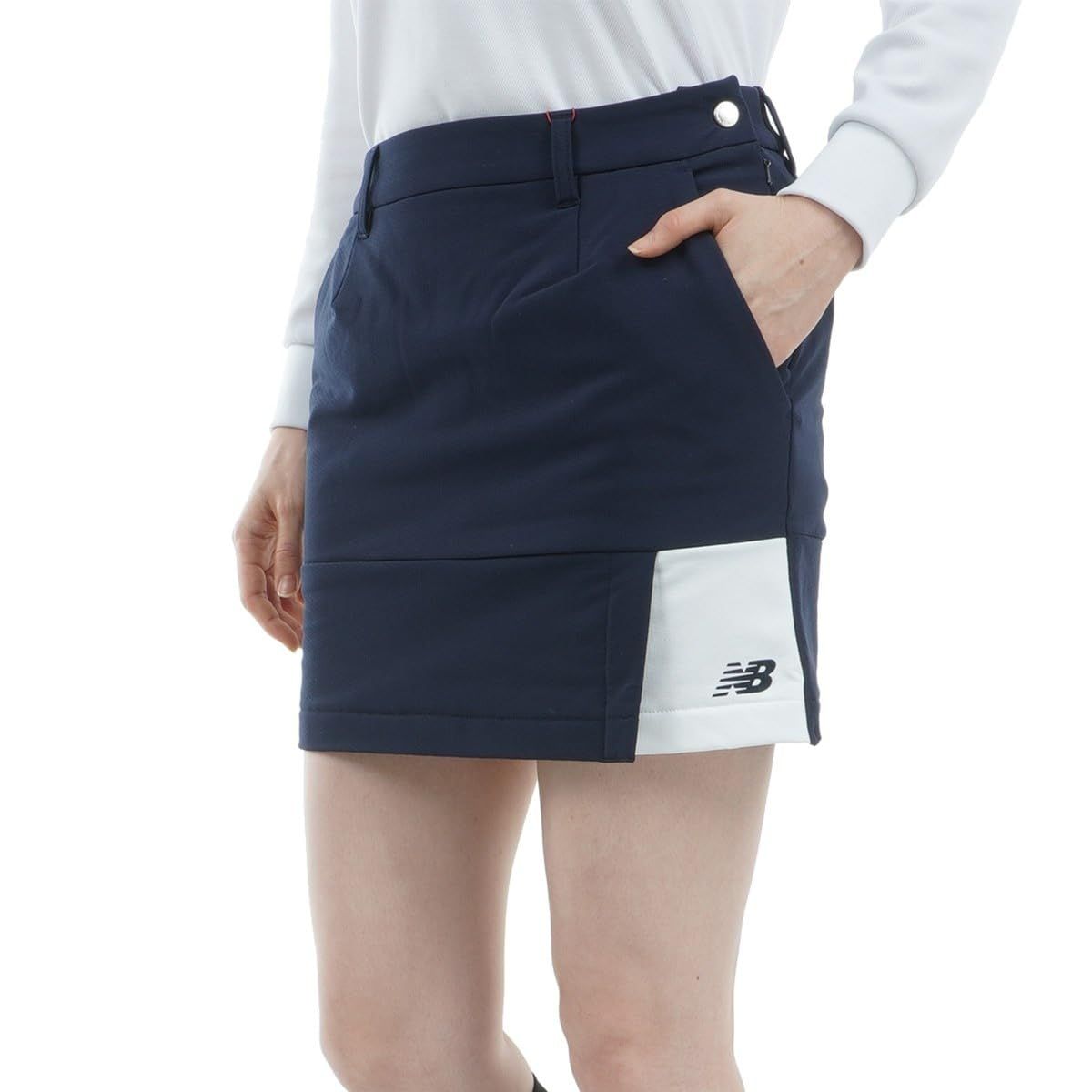 新品 [ニューバランス] ゴルフ スカート (ストレッチ性・撥水性) / レディース / 012-4234507 121_ネイビー 1 [M]