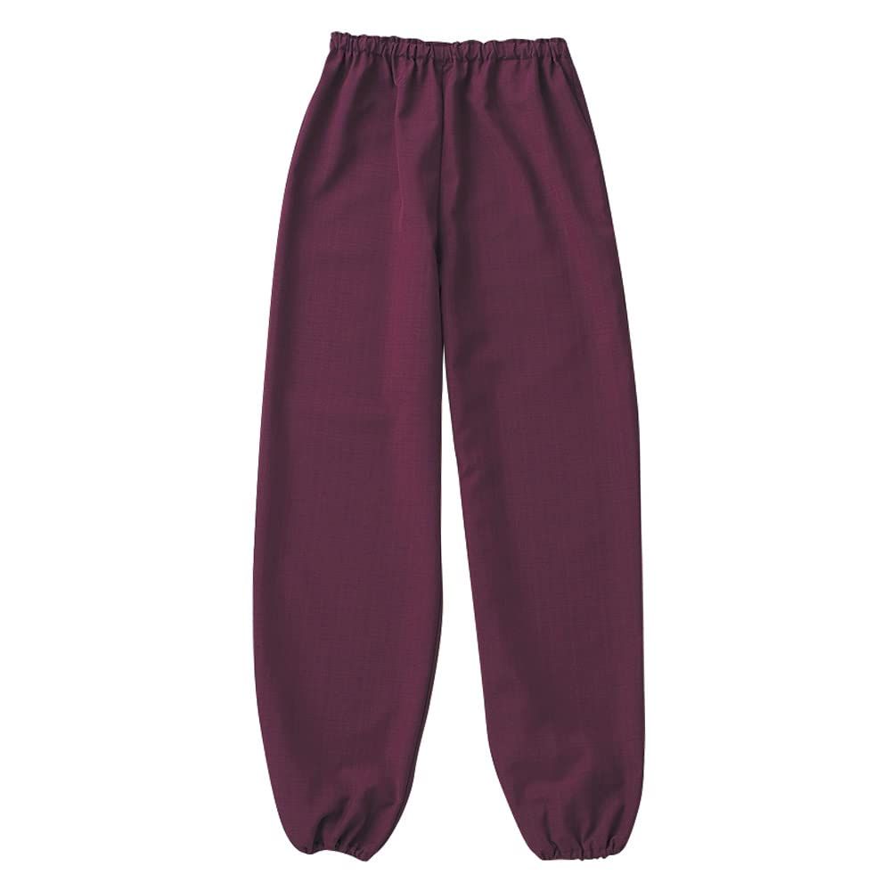 新品 [アルベ] 飲食 厨房 和食 料亭 スパ 制服 メンズ レディース 男女兼用 シャンタン 和風パンツ 【ウエストゴム・ヒモ入り/裾ゴム】 G6875 C-2 エンジﾞ L