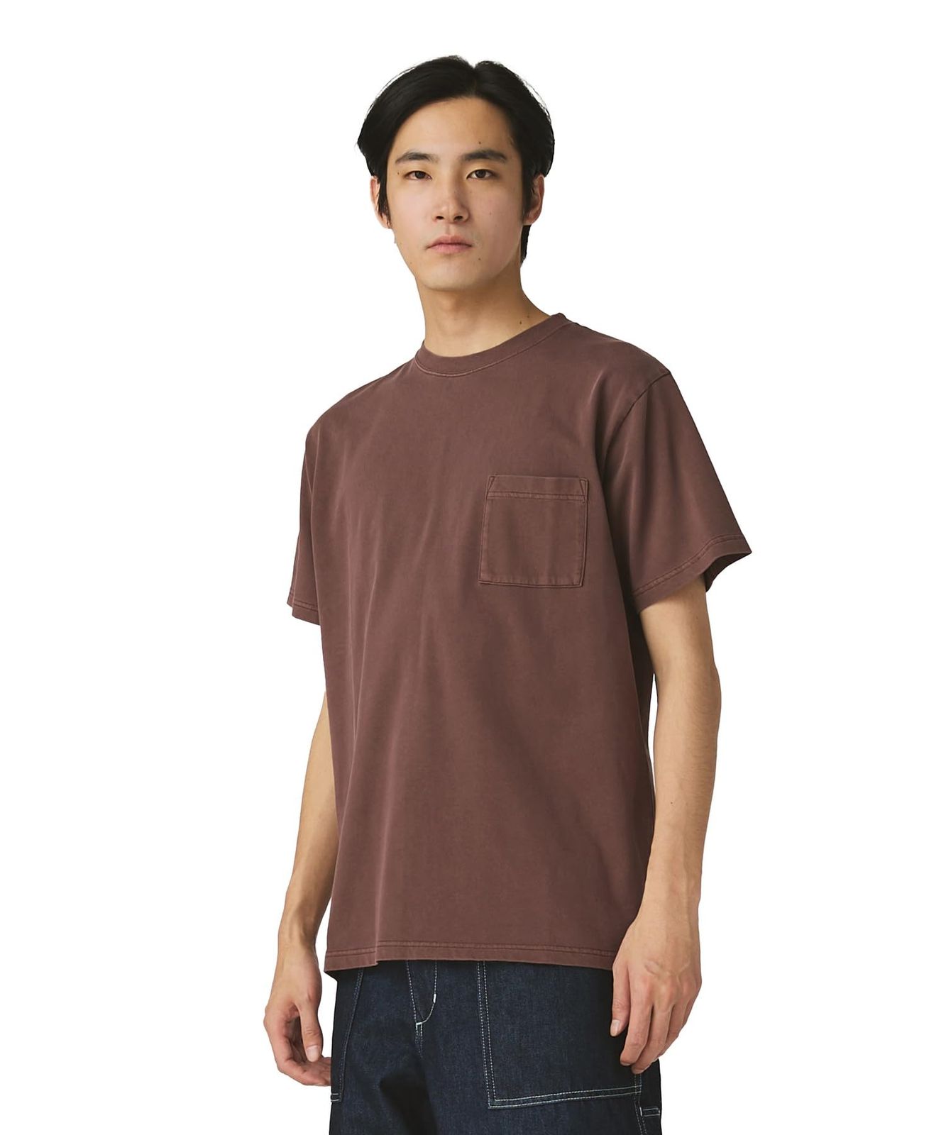 新品 [スノーピーク] Garment Dyed T-Shirt TS-25AU011 Tシャツ 半袖 ショートスリーブ ティーシャツ メンズ レディース BURGUNDY L