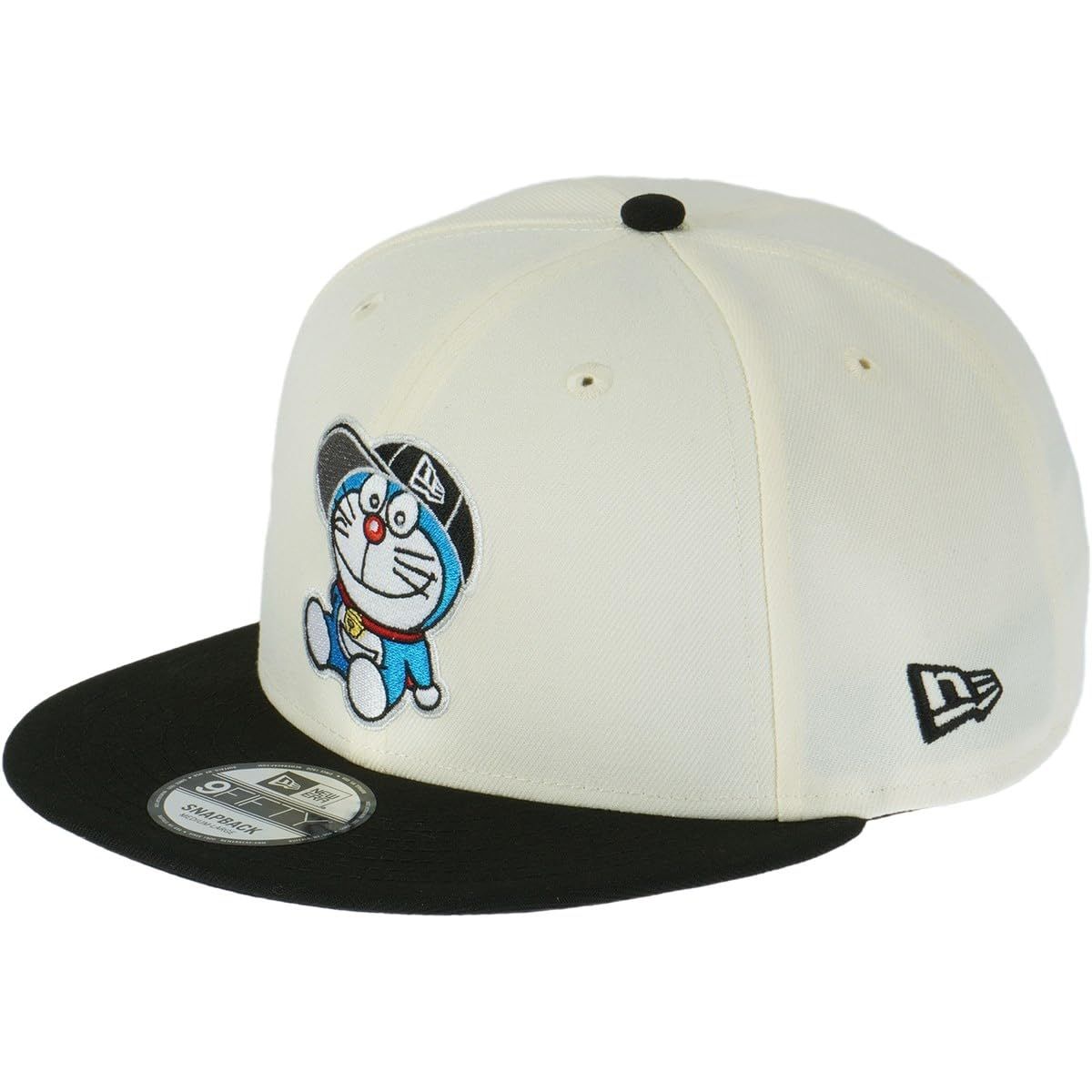新品 ニューエラ ニューエラキャップ 9FIFTY スナップバック ドラえもんコラボ 950 DORAEMON CAP クローム/ブラック S/M