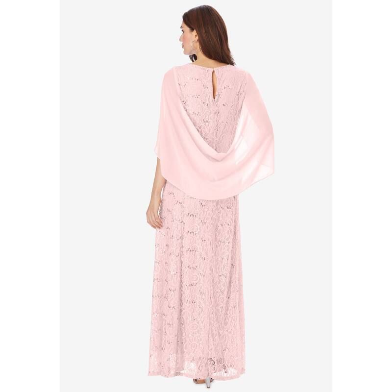 ロアマンズ レディース トップス ワンピース プラスサイズ ノースリーブ レース Roamans Womens Plusize Sleeveless Lace Gown Pale Blush ブラッシュ