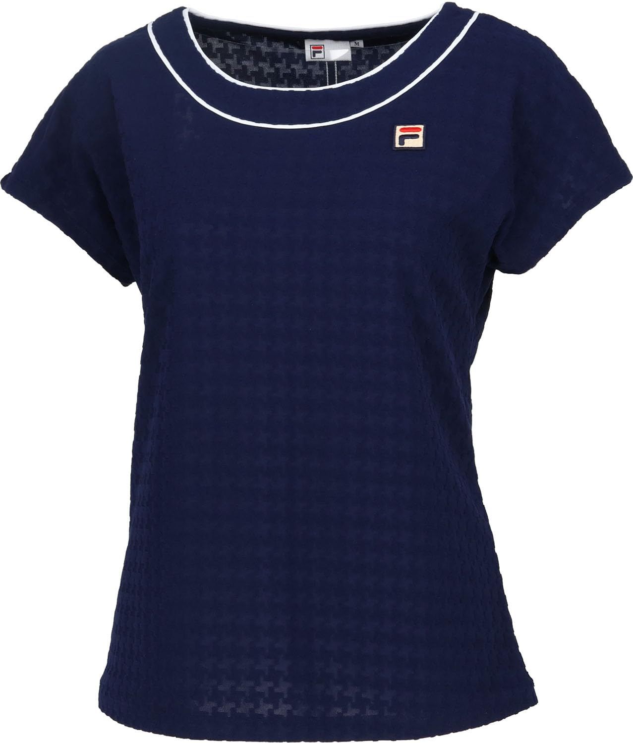 新品 FILA TENNIS(フィラ テニス) テニス 半袖シャツ ゲームシャツ 吸水速乾 UVカット加工 FDZEL0029 レディース フィラネイビー M 9,547円