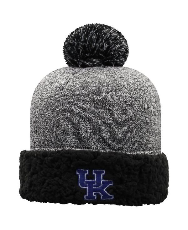 トップオブザワールド レディース アクセサリー 帽子 ニット Top of the World Womens Blackentucky Wildcatsnug Cuffed Knit Hat with Pom Black ブラック