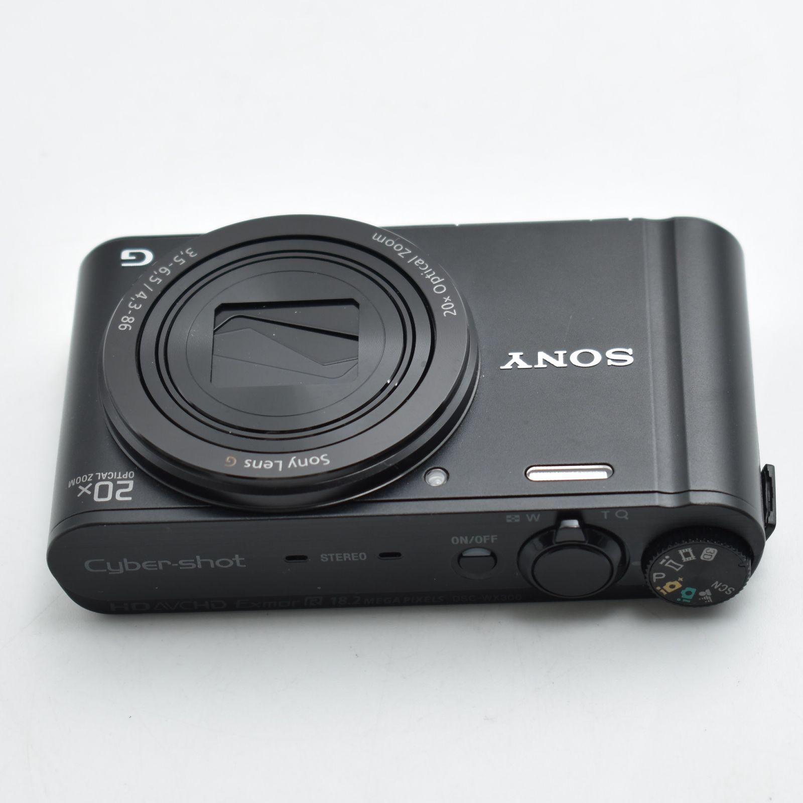 B#12226 SONY デジタルカメラ Cyber-shot WX300 2110万画素 光学20倍 ブラック DSC-WX300(B)