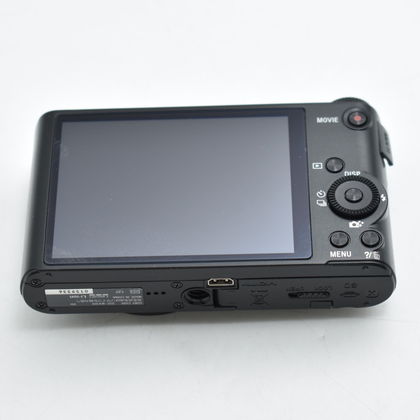 B#12226 SONY デジタルカメラ Cyber-shot WX300 2110万画素 光学20倍 ブラック DSC-WX300(B)
