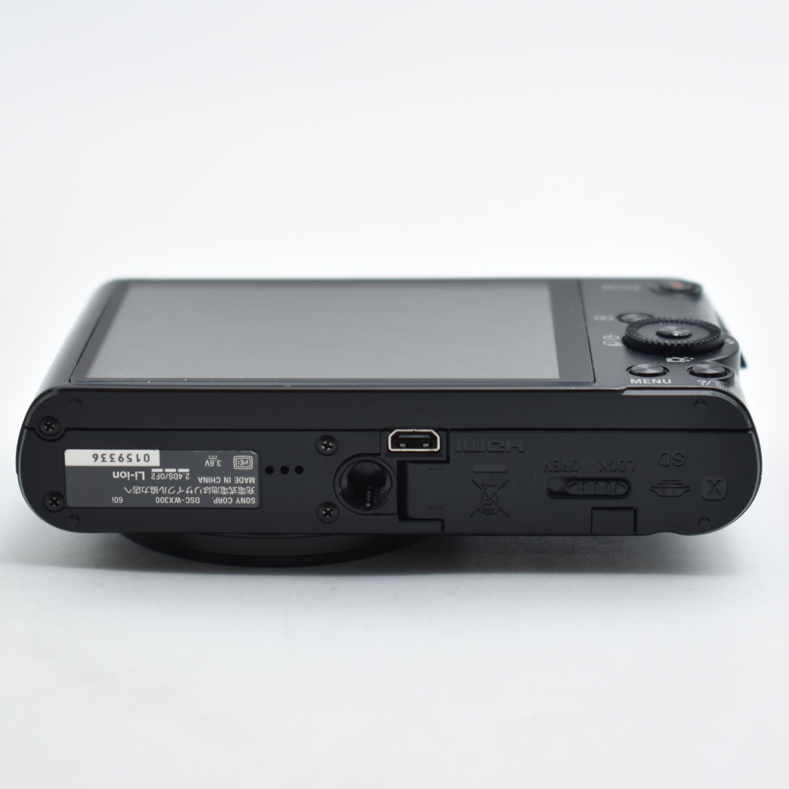 B#12226 SONY デジタルカメラ Cyber-shot WX300 2110万画素 光学20倍 ブラック DSC-WX300(B)