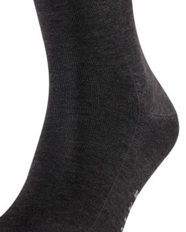 ファルケ メンズ アンダーウェア 靴下 コットン Falke Cotton Blend Fil D cosse Mid Calf Socks Anthracite