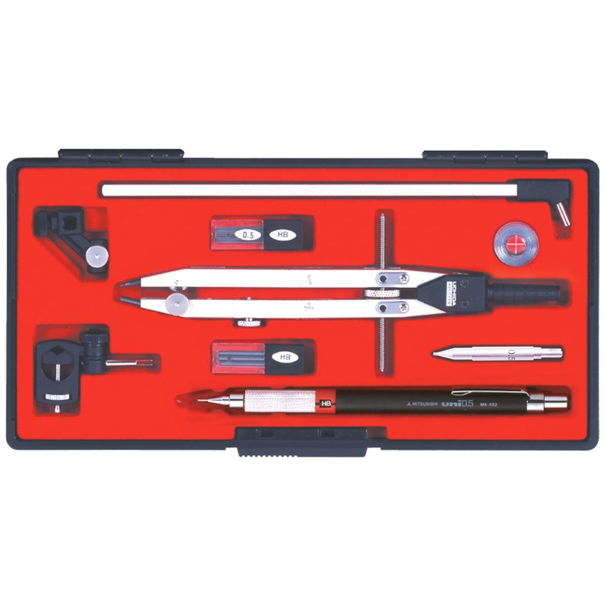 新品 ウチダ KD型製図器 QBセット 『QB10品組』 1-730-7401 設計製図用品 12,184円