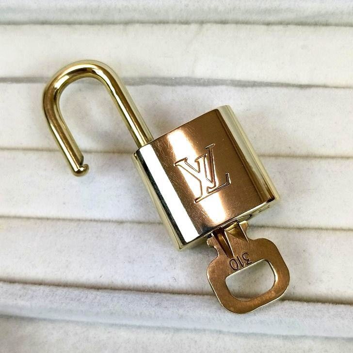LOUIS VUITTON ルイヴィトン パドロック 南京錠 カデナ 鍵 ゴールド No