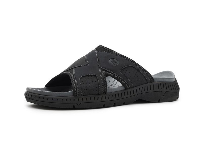 ノンブッシュ メンズ シューズ サンダル Nunn Bush Laguna Slide Sandalightweight and Comfortable Black ブラック