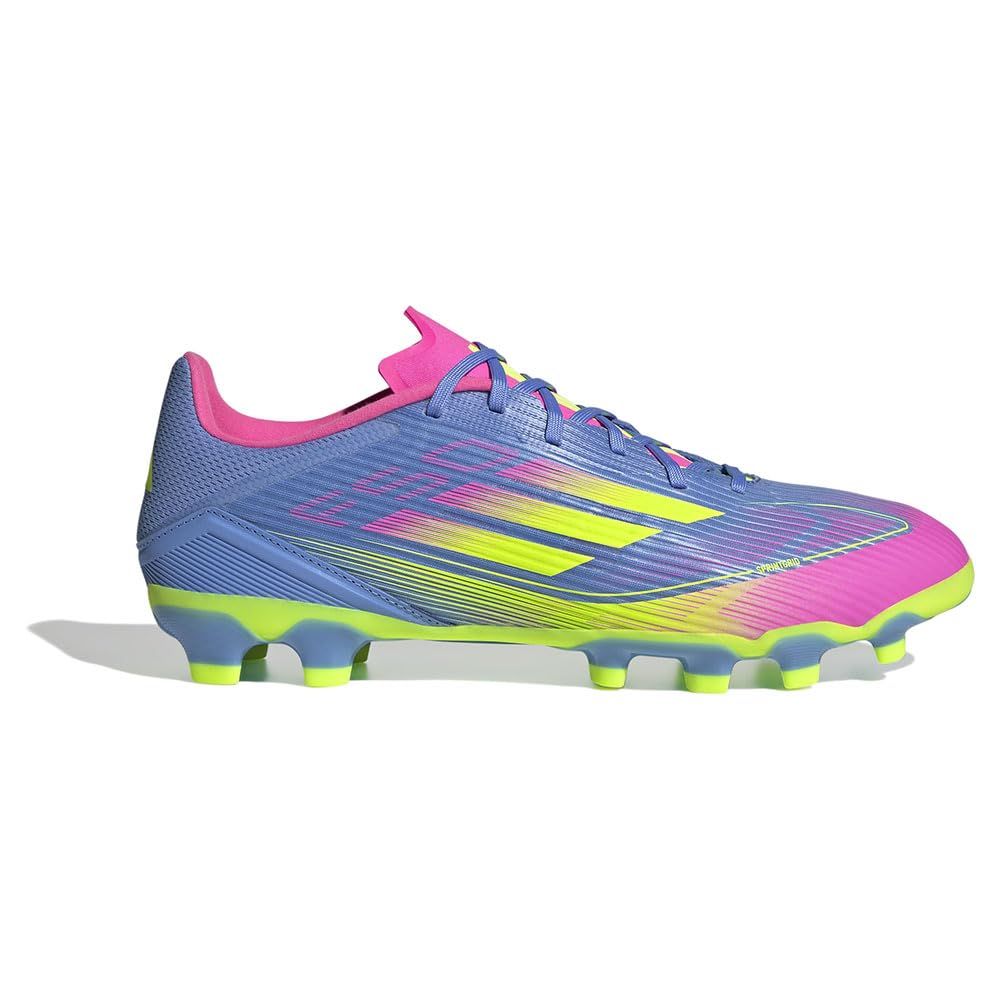 新品 アディダス サッカースパイク F50 LEAGUE HG/AG ユニセックス大人 NJV50 ブルーフュージョン/ルシッドレモン/ルシッドピンク (IE1236) 26.5 cm