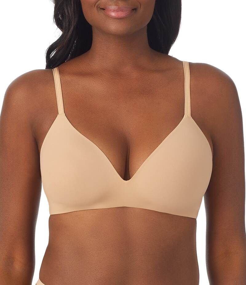 レミステレー レディース アンダーウェア ブラジャー Le Mystere Second Skin Wireless Seamless Adjustable Bra Natural