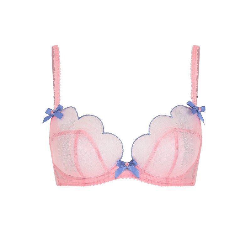 エージェントプロヴォケイター レディース アンダーウェア ブラジャー Agent Provocateur LORNA Plunge Underwired Bra Baby PinkBlue ブルー