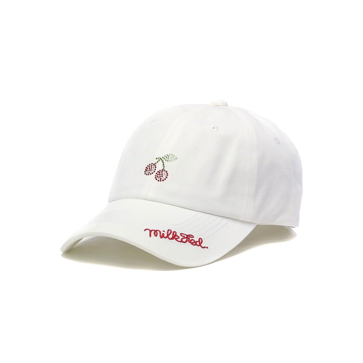新品 ラインストーンチェリーキャップ RHINESTONE CHERRY CAP 103251051004 OFF WHITE ONE SIZE